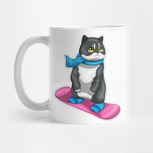 British Shorthair Snowboard Winter sports Mug